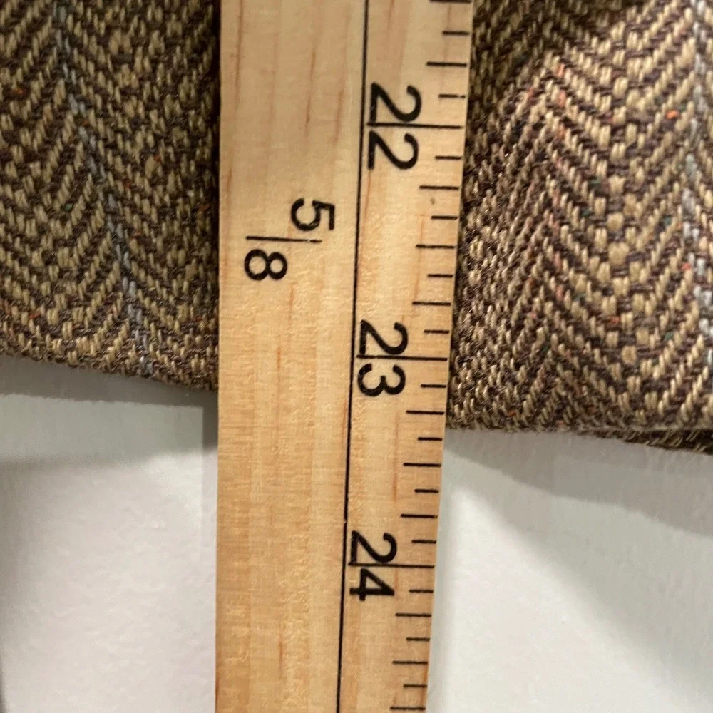 J. Press Mens Brown Herringbone 100% Pure Silk Blazer Sport Coat Made in USA